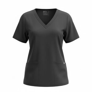 FIGS‎ Women's Casma Three Pocket Scrub Top Black V-Neck Technical FW1100 Size XL